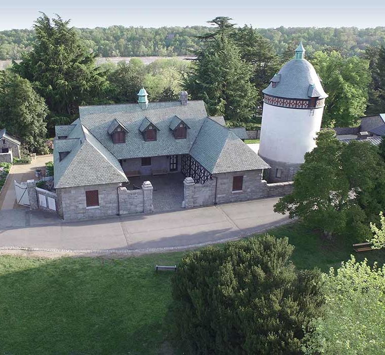 Button Carriage House Water Tower Aerial C Scott Strimple