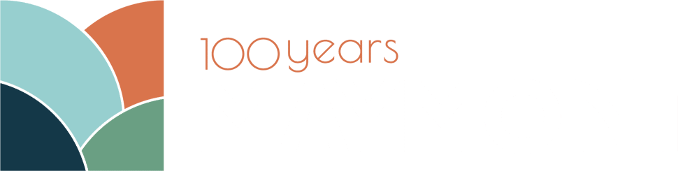 100th Anniversary Log White Maymont Only Horizontal