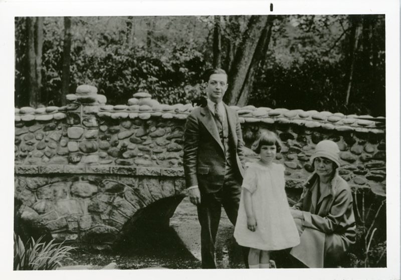 A family in the Japanese Garden, c. 1930